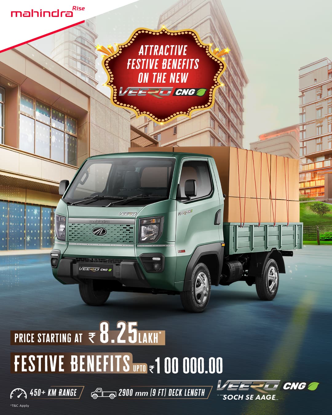 Mahindra Veero CNG – festive benefits, price starting at ₹8.25 lakh