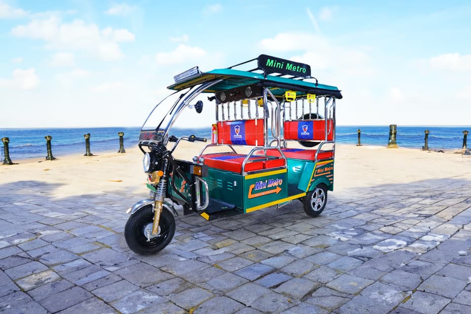 Mini Metro Mini Metro M1 MS Battery Operated E Rickshaw